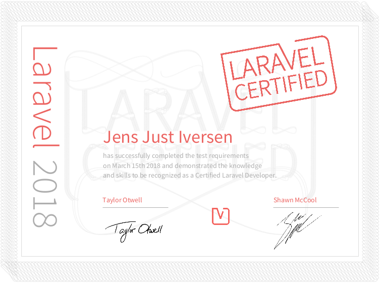 Laravel certification